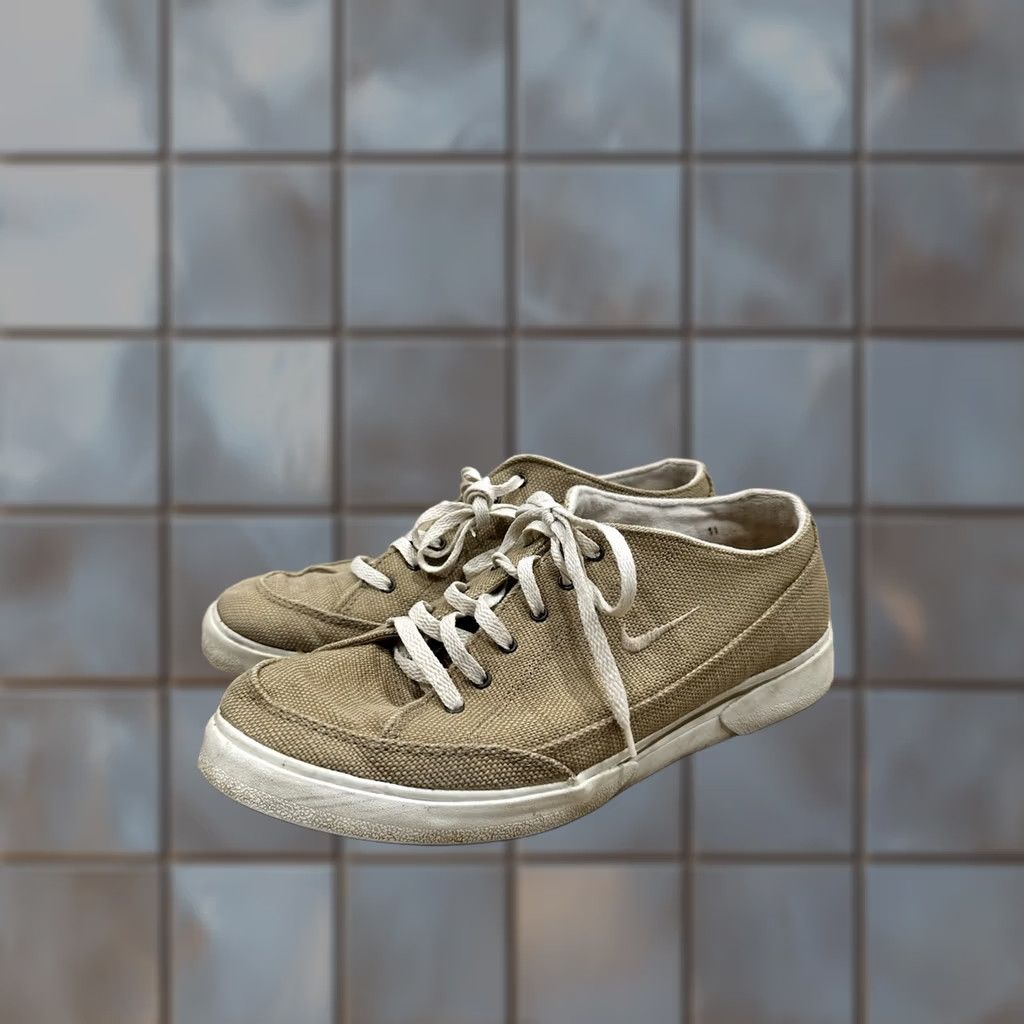 Nike VINTAGE Nike GTS Tan Swoosh Canvas Men Size 11 Athletic Sneaker Size US 10 / EU 43 - 1 Thumbnail