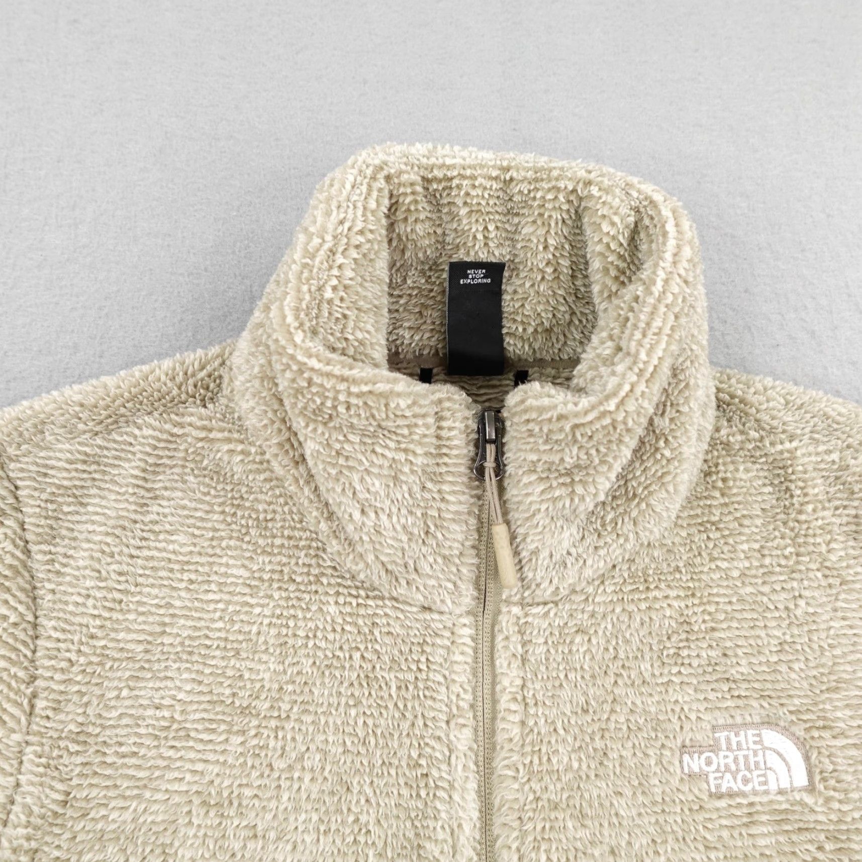The North Face The North Face Jacket Womens Medium Beige Osito Sherpa Fleece Full Zip Up High Pile Size M / US 6-8 / IT 42-44 - 2 Thumbnail