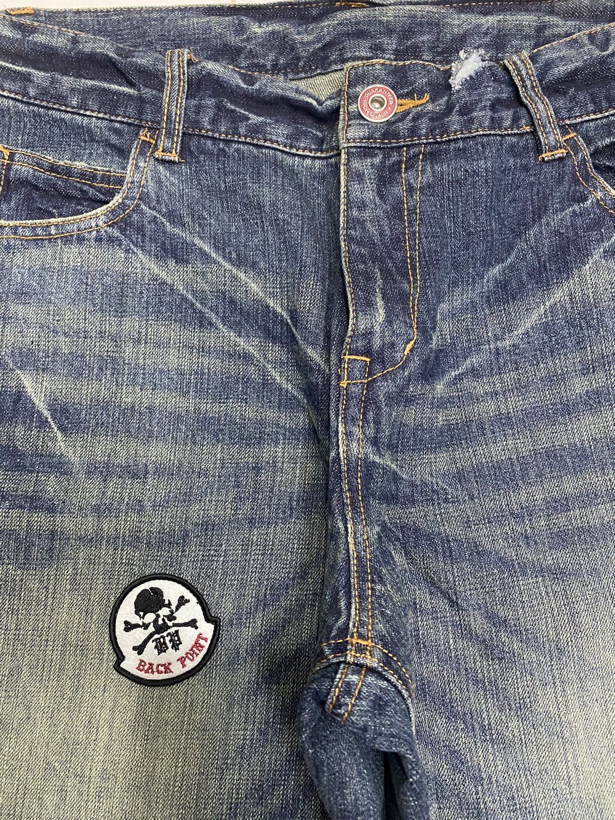 Hysteric Glamour BAGGY🔥DISTRESSED DENIM INSANE BAGGY JEANS BY BACK POINT Size US 35 - 7 Thumbnail