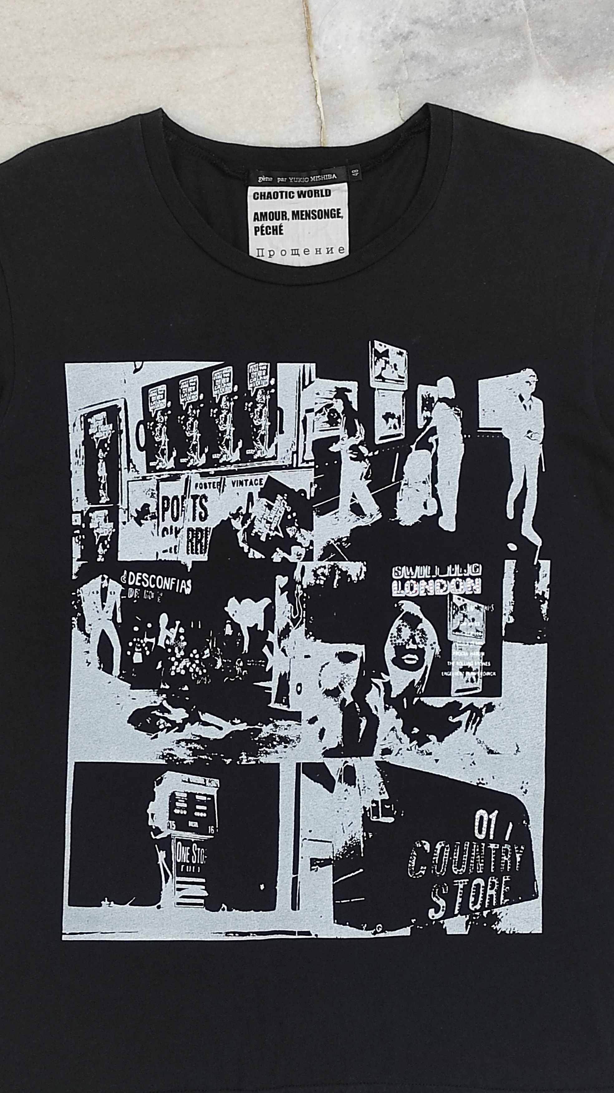 Japanese Brand Archive CHAOTIC WORLD YUKIOMISHIBA Tee Size US M / EU 48-50 / 2 - 6 Thumbnail