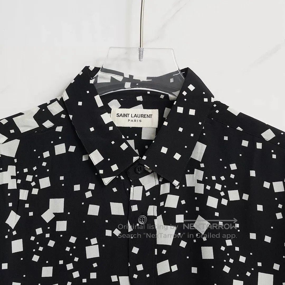 Saint Laurent Paris Saint Laurent Men's Square Collar Shirt. Size US XS / EU 42 / 0 - 2 Thumbnail