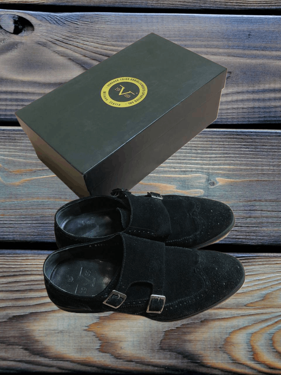 Versace Versace Oxford Loafer Studded black Shoes Size US 9 / EU 42 - 1 Thumbnail