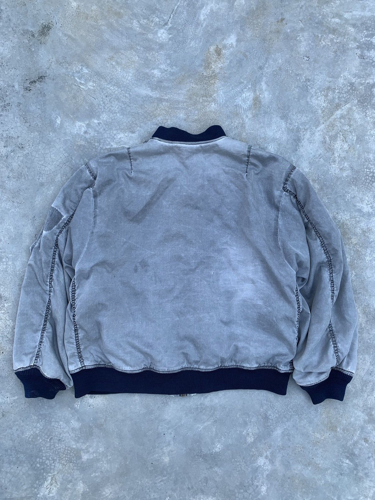 Vintage 🫐 Faded Ma-1 Bomber Jacket Size US M / EU 48-50 / 2 - 12 Thumbnail