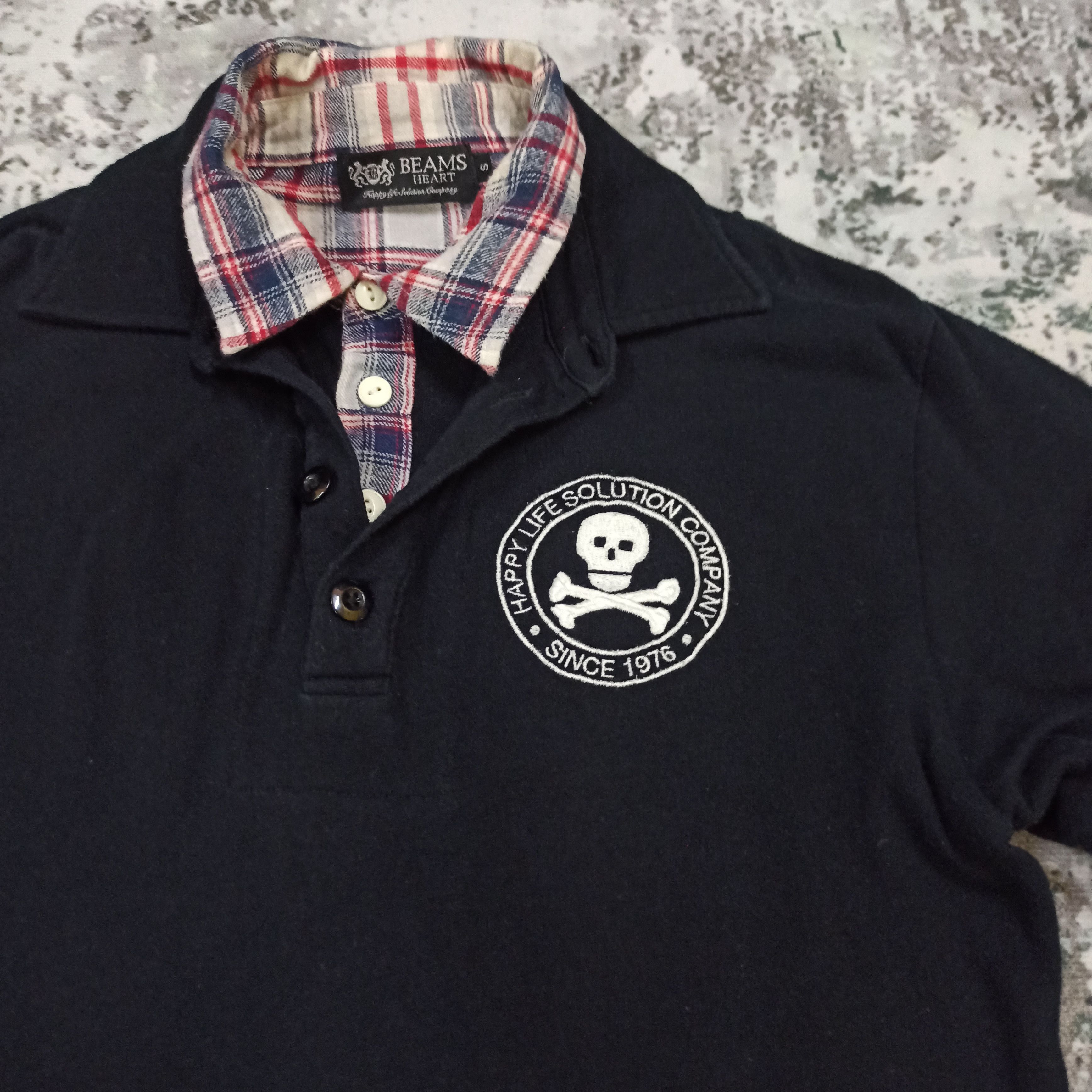 Beams Plus Poem Beams Heart Polo Doublr Layer Style LGB/ifsixwasnine Size US S / EU 44-46 / 1 - 2 Thumbnail