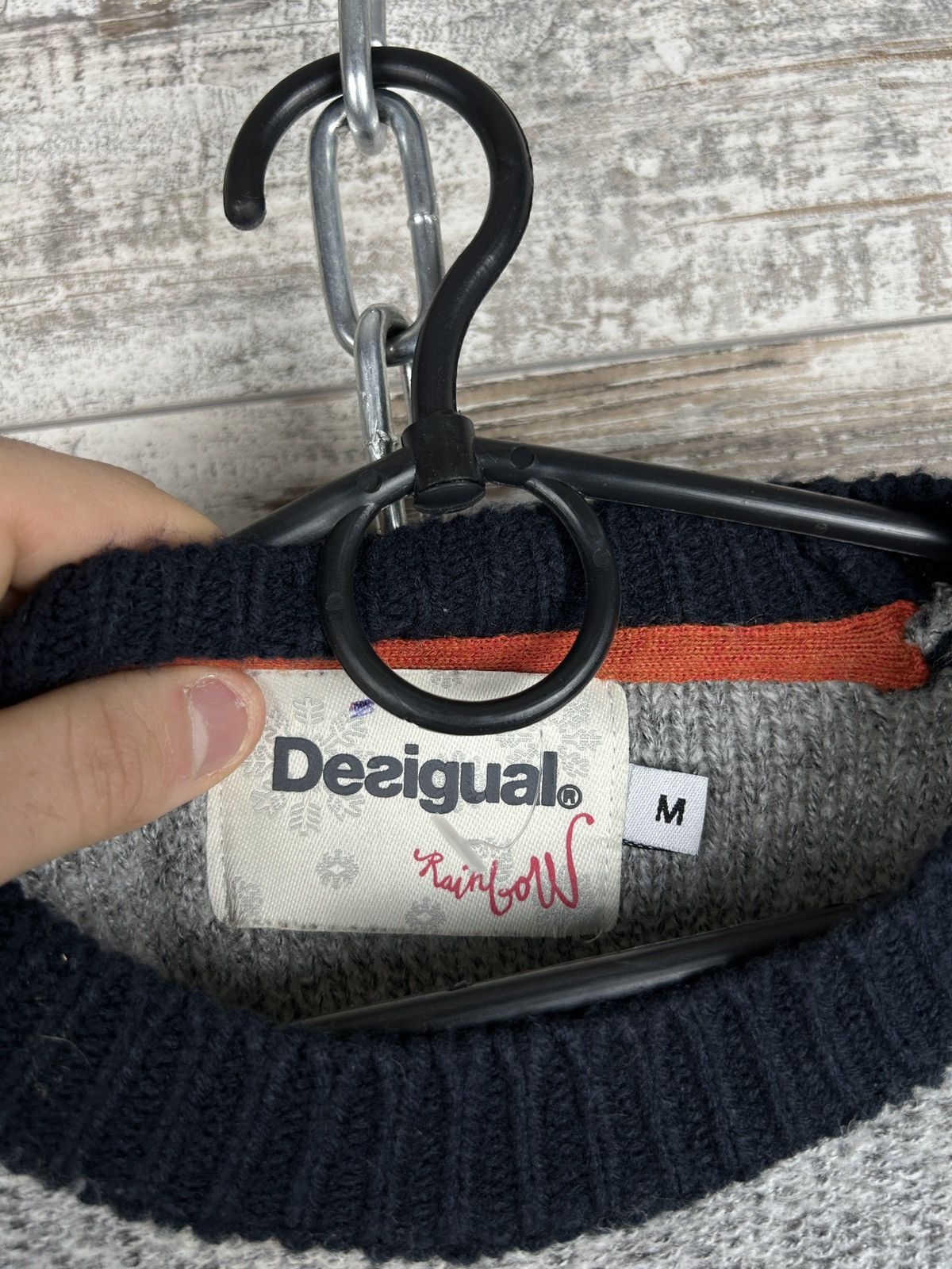Desigual Mens Vintage Desigual Sweater big logo luxury rare y2k Size US M / EU 48-50 / 2 - 5 Thumbnail