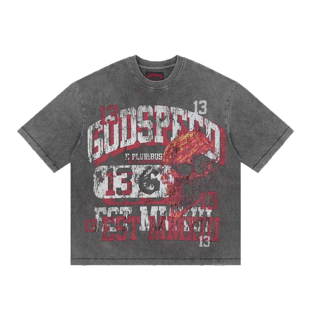 Godspeed Seeing Double Tee Grey Wash Size US XS / EU 42 / 0 - 1 Thumbnail