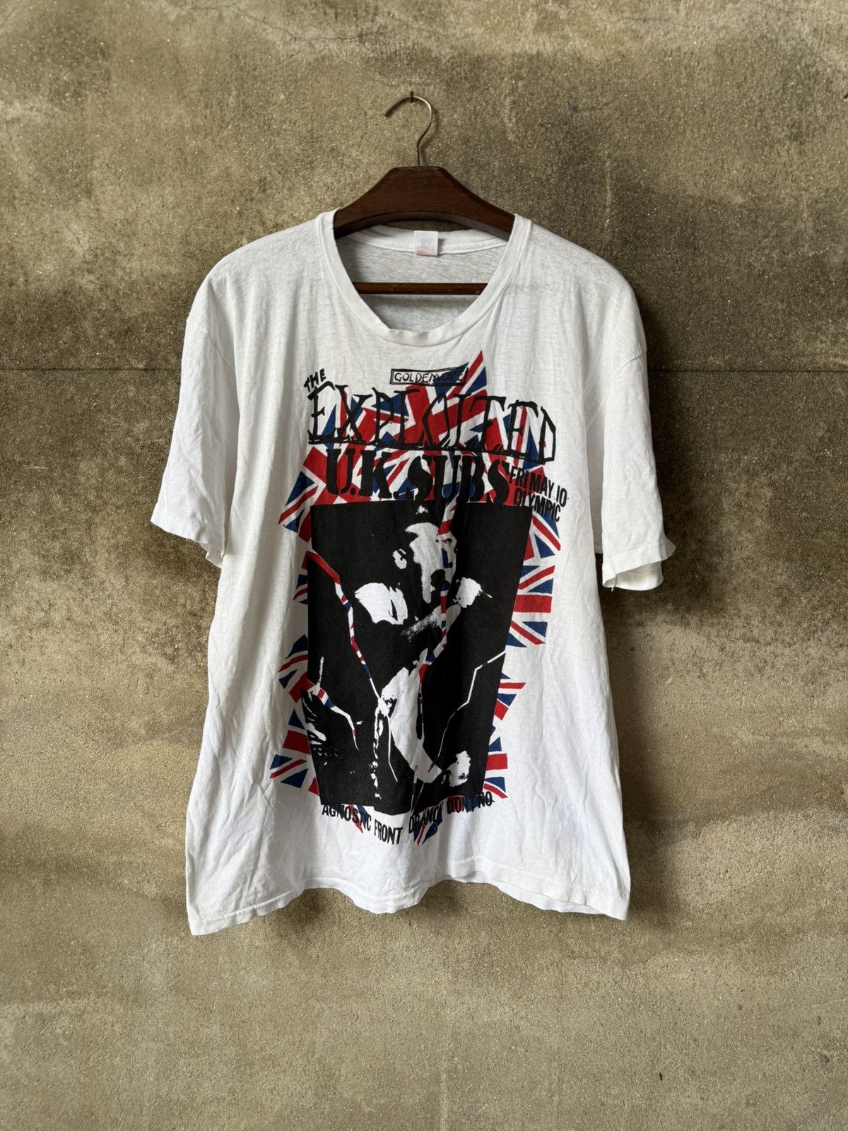 Band Tees × Vintage Vintage 80s The Exploited UK Subs Shirt Size US XL / EU 56 / 4 - 1 Thumbnail