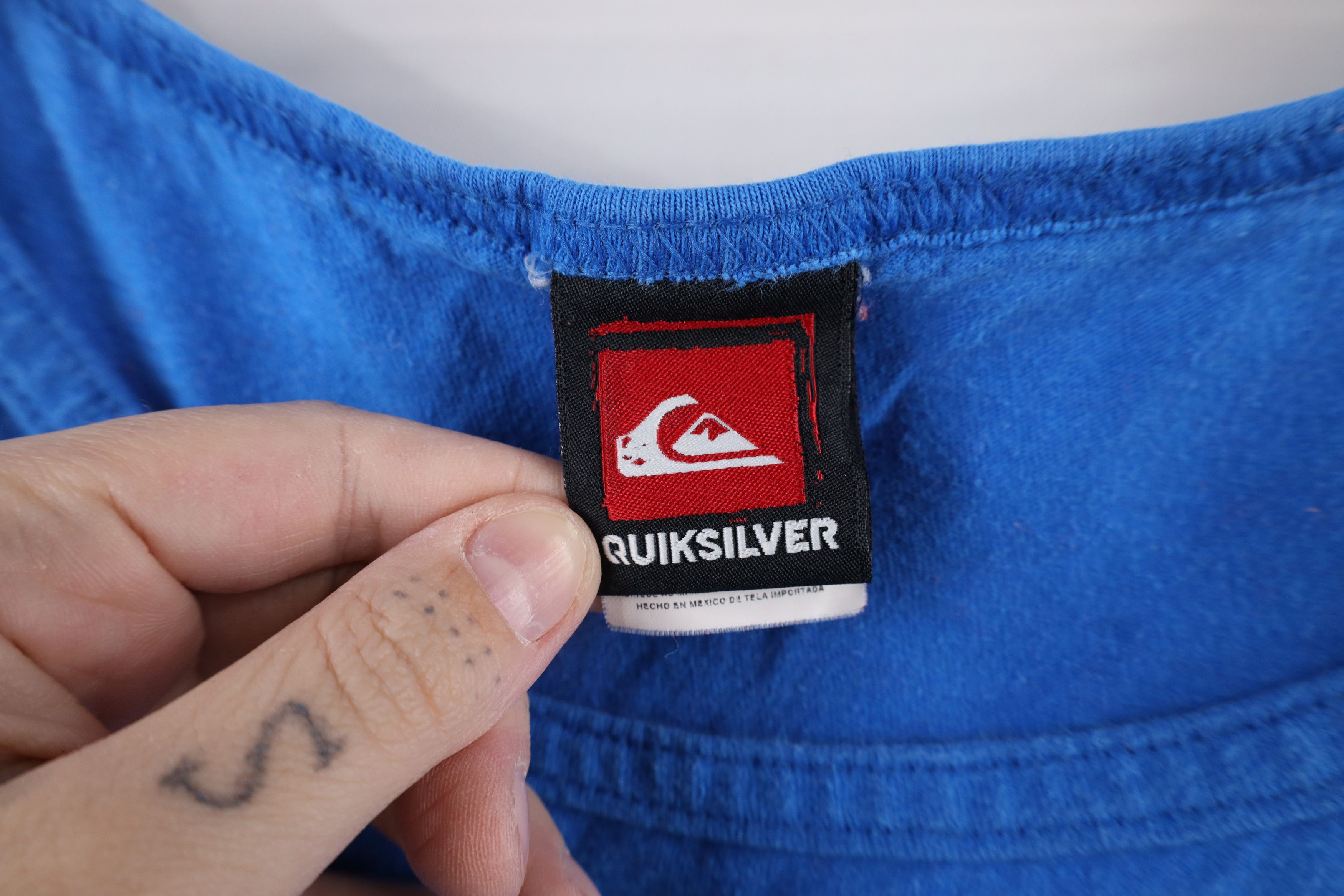 Quiksilver × Vintage Vintage 90s Quiksilver Surfing Logo Tank Top T-Shirt Blue Size US XXL / EU 58 / 5 - 5 Thumbnail