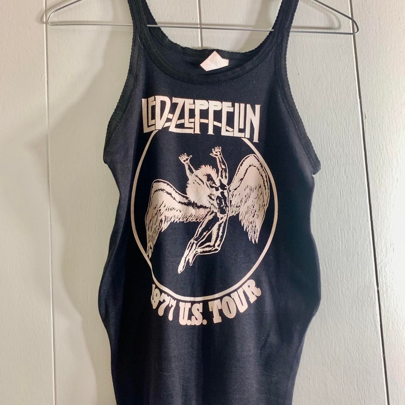 Vintage 1977 LED ZEPPELIN U.S. Tour single stitch tank top 14 LARGE Size L / US 10 / IT 46 - 1 Thumbnail