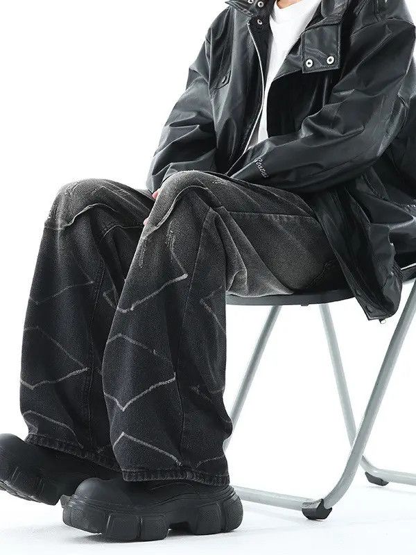 Japanese Brand × Jean Retro loose straight leg high street jeans Size US 32 / EU 48 - 2 Thumbnail
