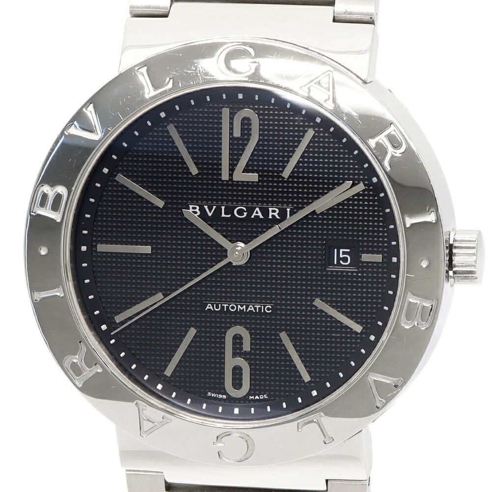 Bvlgari Bvlgari Bvlgari Black Dial Bvlgari Bvlgari Automatic Watch BB42SSAUTO Metal Automatic BB42SSAUTO Size ONE SIZE - 1 Thumbnail