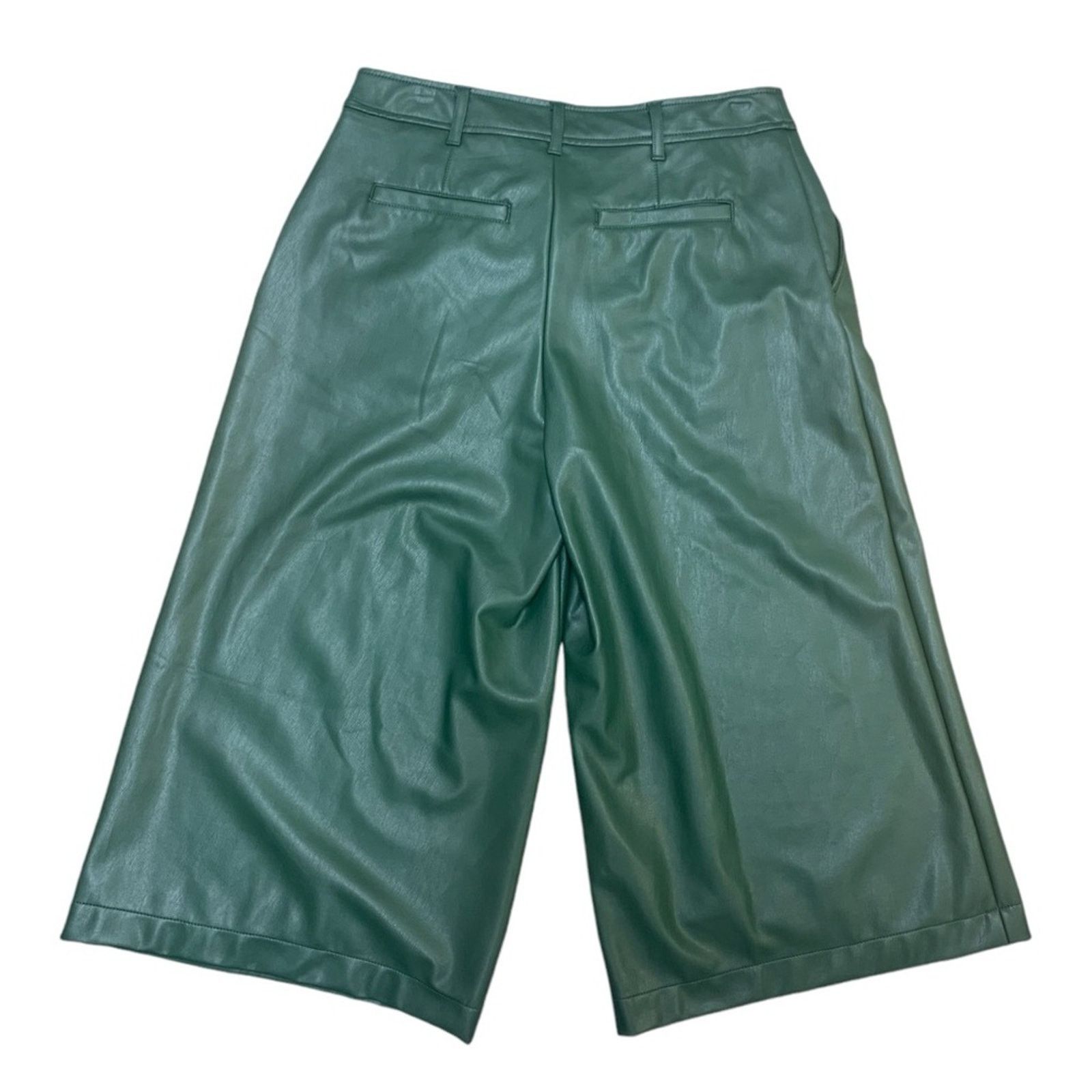 Anthropologie Anthropologie Faux Leather Capris Culottes Cropped US 8 Size 30" / US 8 / IT 44 - 5 Thumbnail