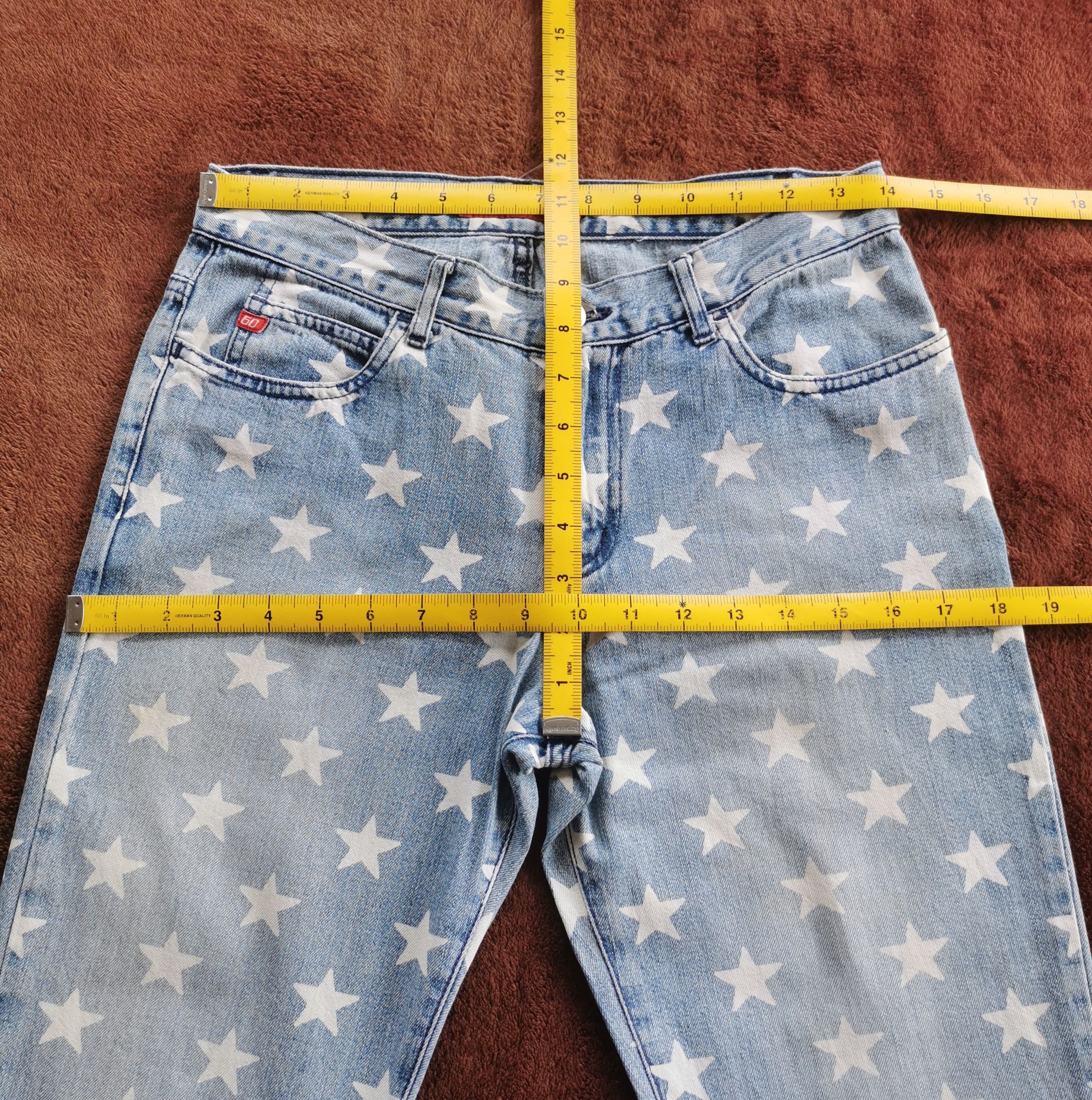Miss Sixty Vintage Miss Sixty Star Pattern Flare Jeans Size 28" / US 6 / IT 42 - 6 Thumbnail