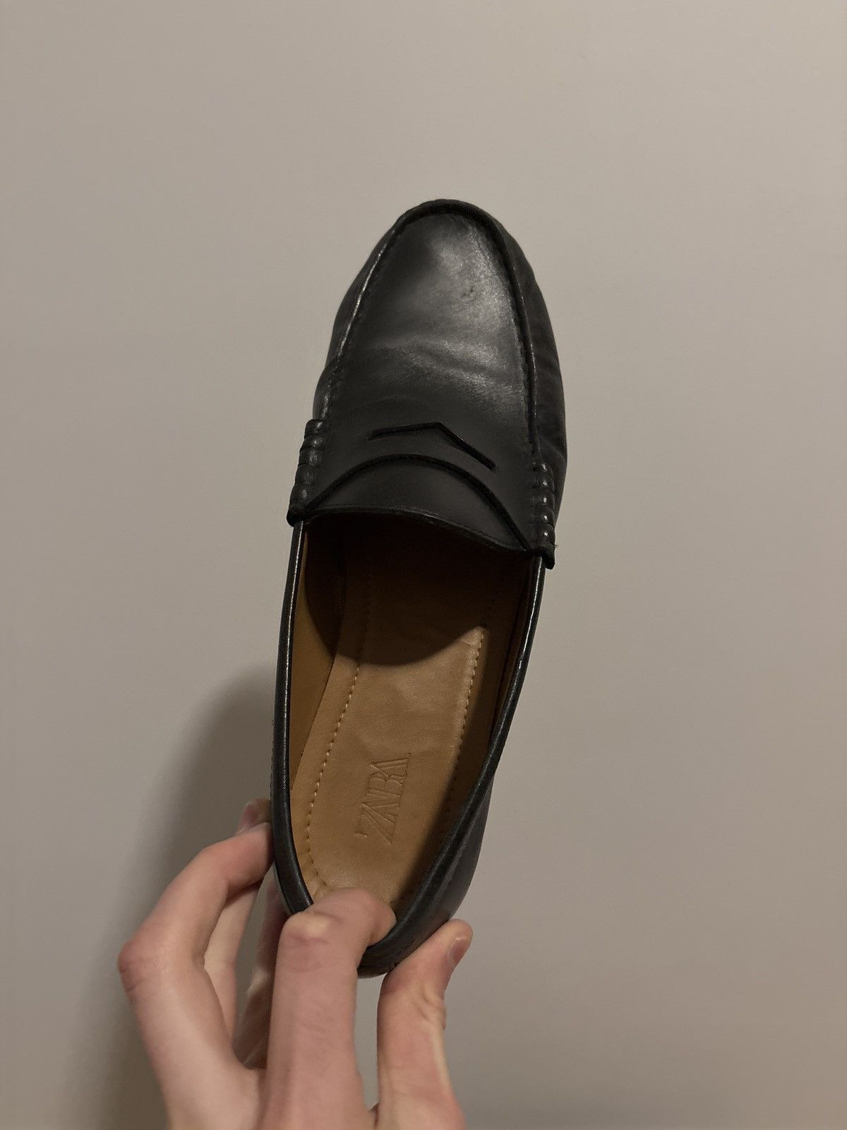Zara Zara leather loafers Size US 7 / EU 40 - 1 Thumbnail