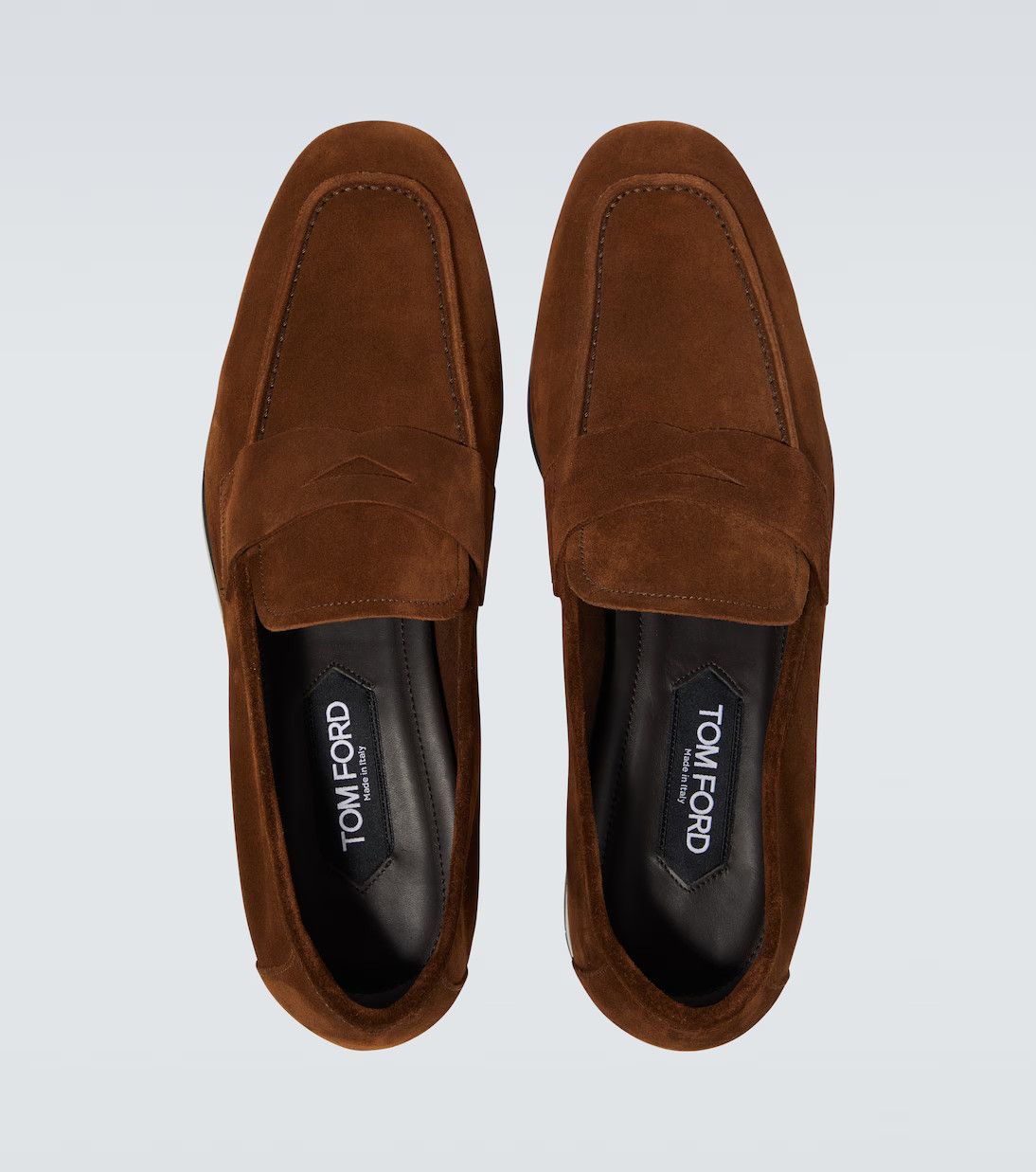Tom Ford o1loc1c0824 Suede Loafers in Brown Size US 8 / EU 41 - 3 Thumbnail