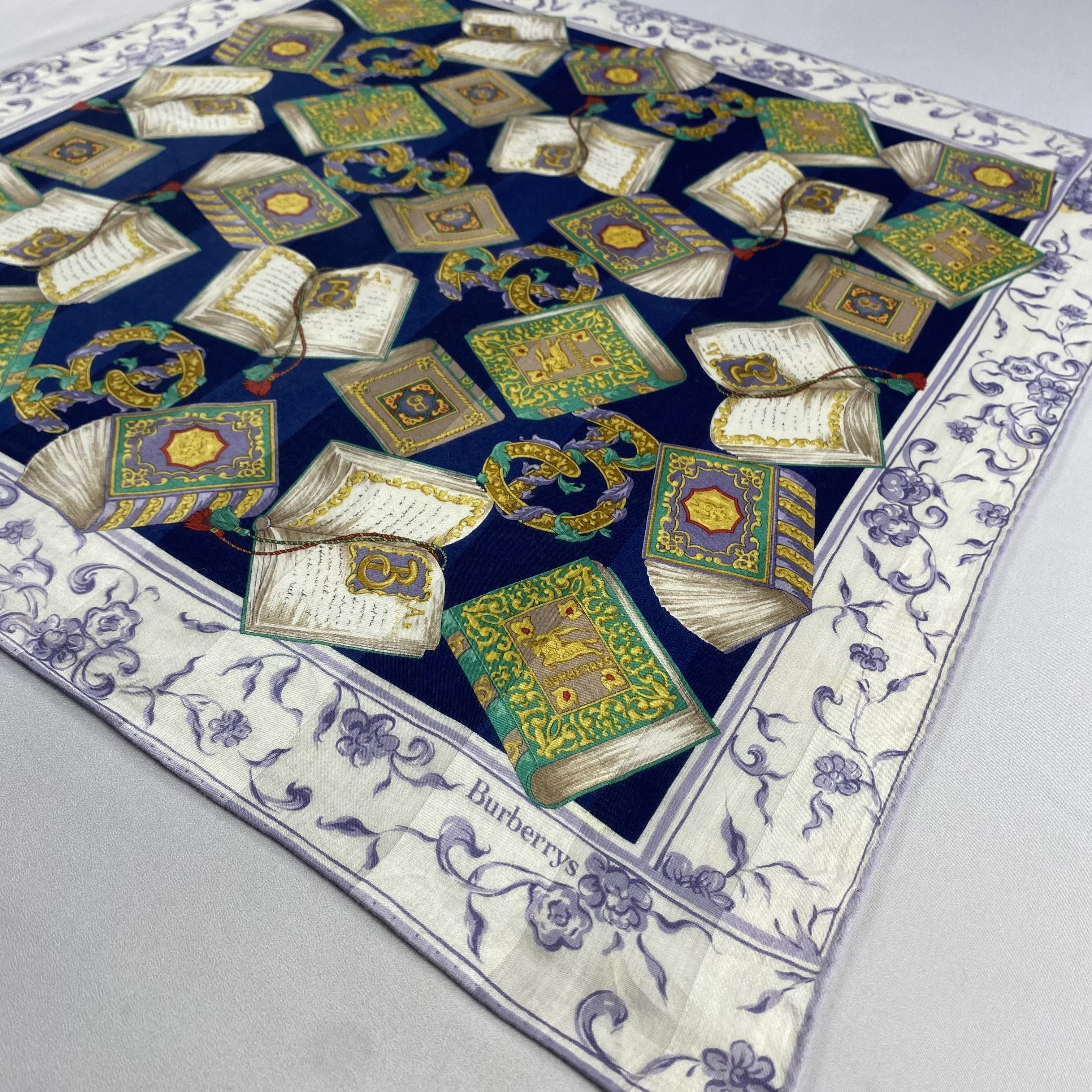 Burberry × Vintage Burberry Handkerchief / Neckerchief / Bandana-P1738 Size ONE SIZE - 2 Thumbnail