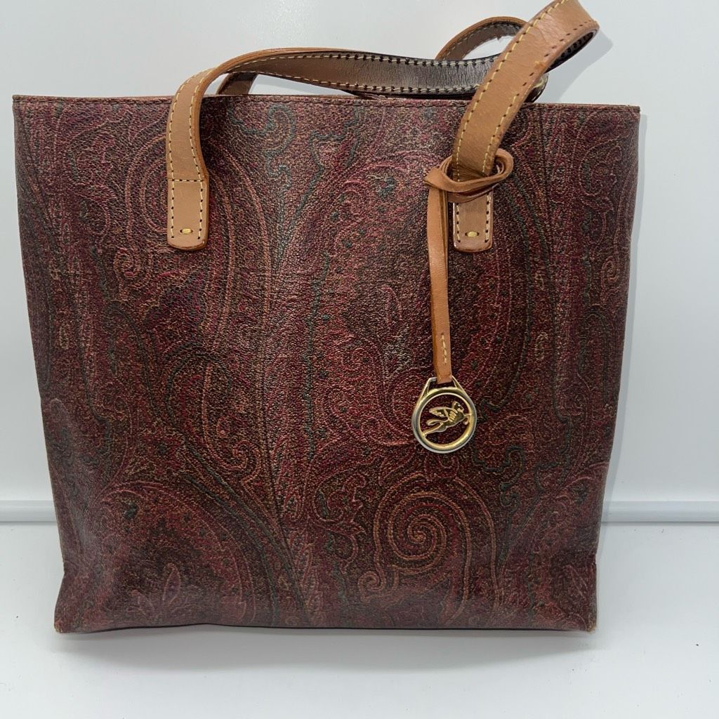 image of Etro Milano Shopper Tote Bag in Brown, Women's