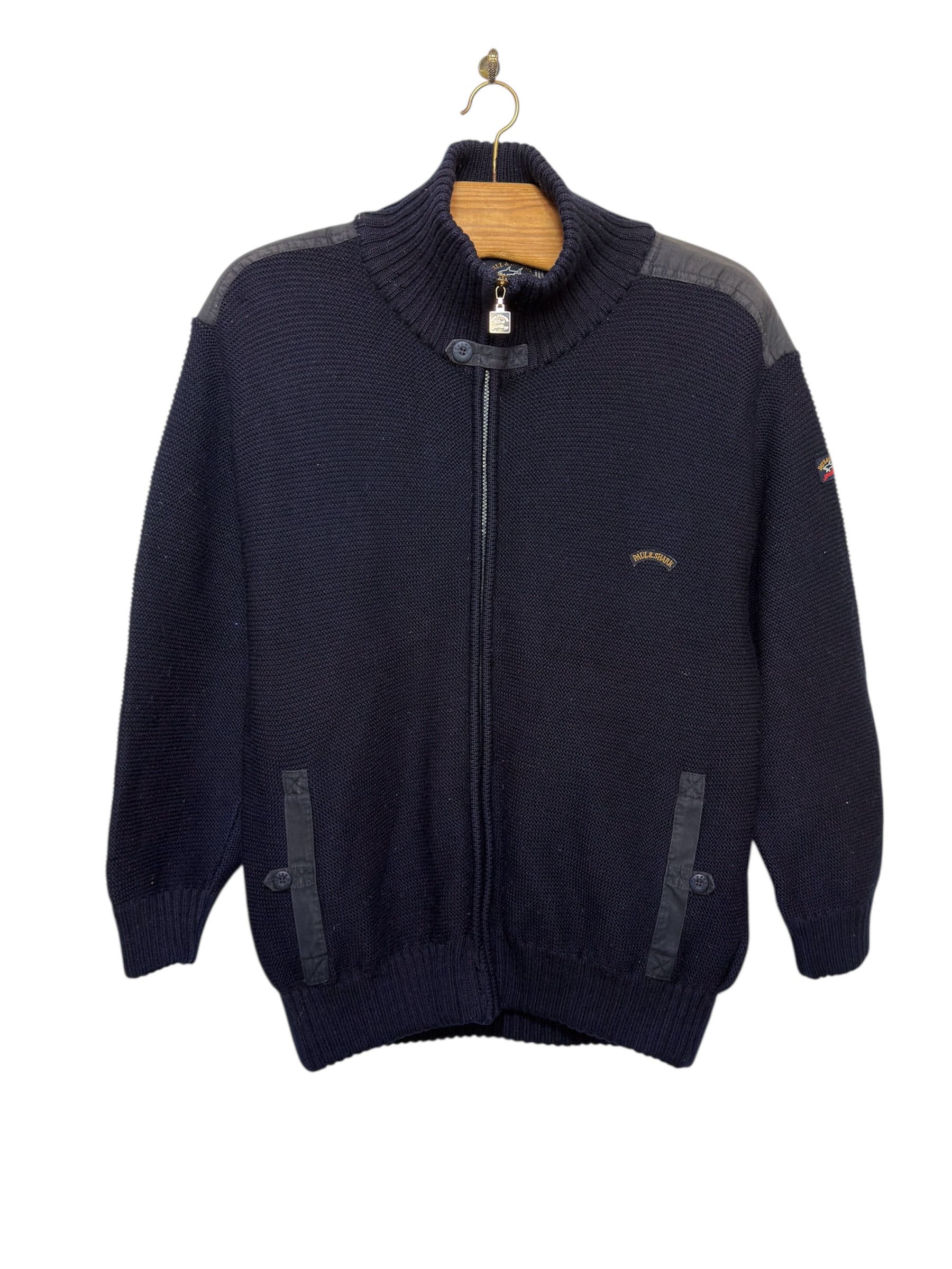 Paul & Shark 🔥 heavy sweater knitting zip up Paul and Shark size L Size US L / EU 52-54 / 3 - 1 Thumbnail