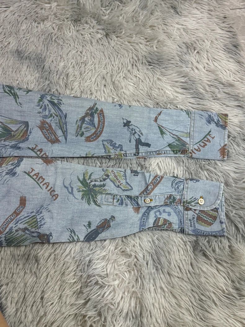 Our Legacy our legacy size 46 Hawaiian full-print denim shirt 2502-Nex Size US S / EU 44-46 / 1 - 3 Thumbnail