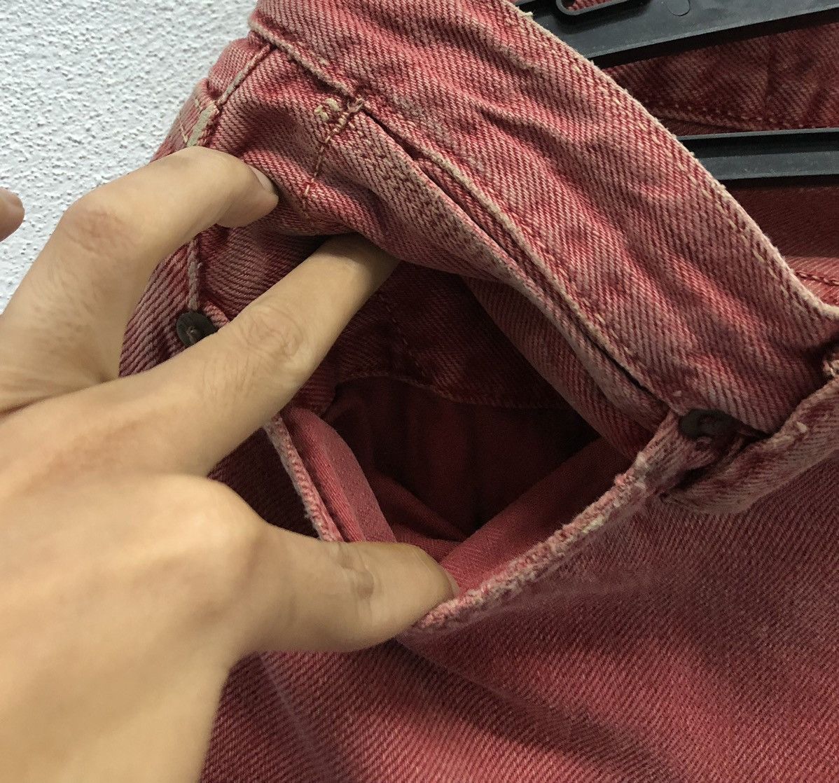 Ralph Lauren × Vintage Ralph Lauren Red Denim Jeans Made in Mexico Size 67/93 Size US 32 / EU 48 - 6 Thumbnail