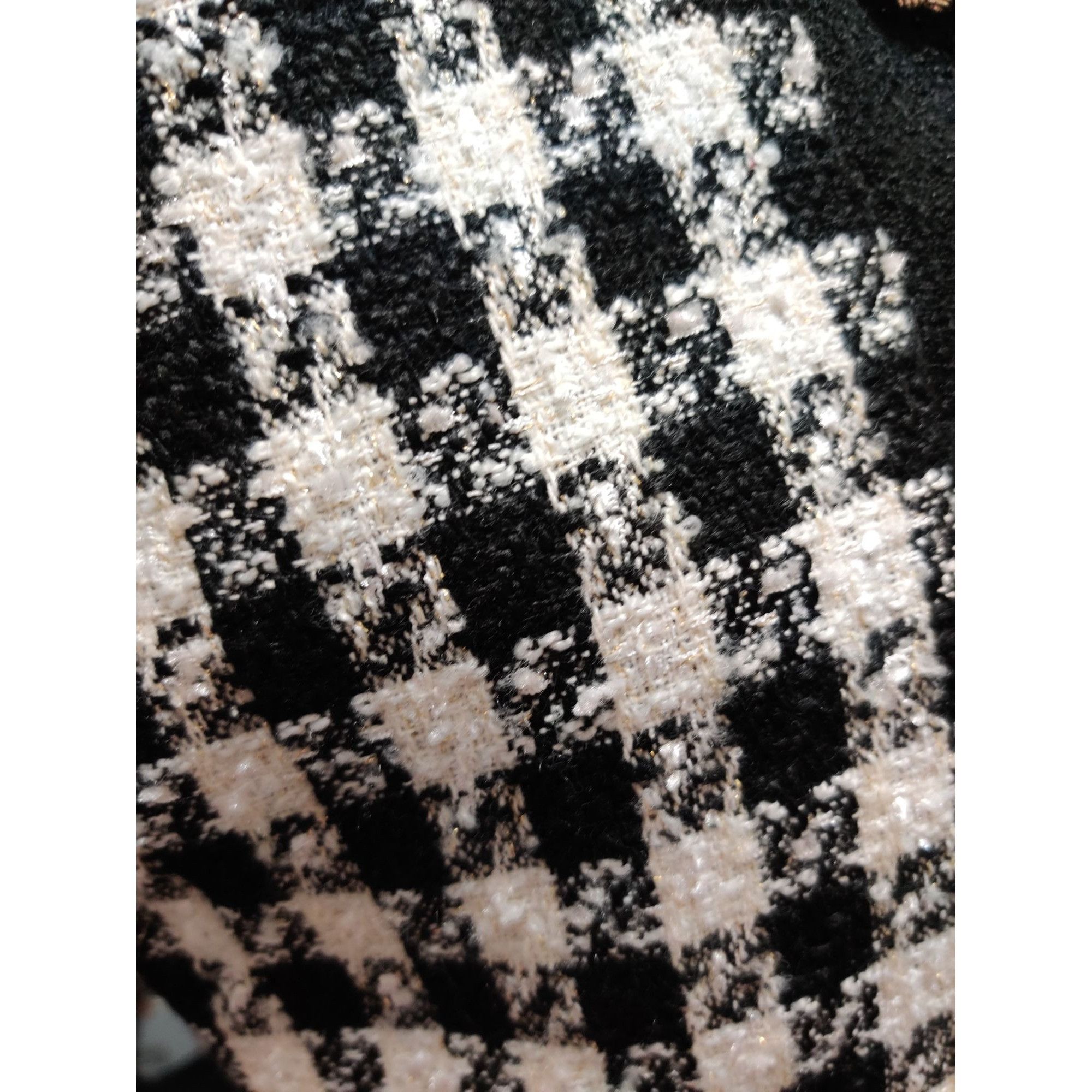 Other Alexia Admor Jacket Size 6 Cropped Tweed Black White Houndst Size M / US 6-8 / IT 42-44 - 11 Thumbnail