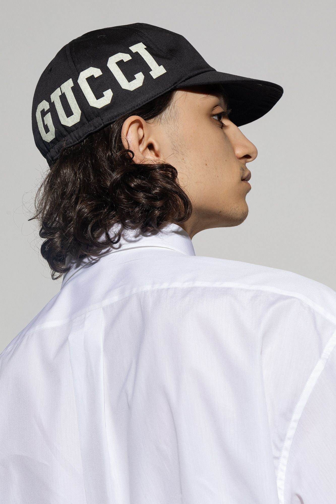Gucci GUCCI 25 black monogram dad cotton baseball cap Medium Size ONE SIZE - 2 Thumbnail