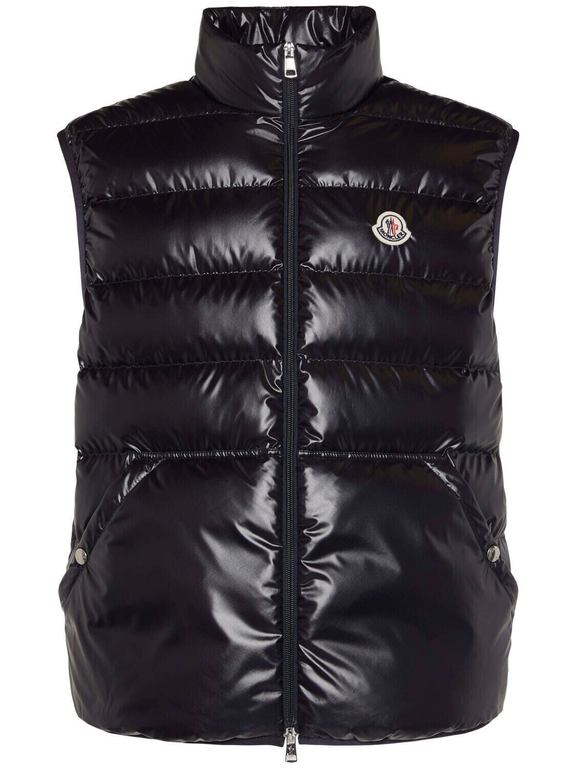 MONCLER Aube Men's Blue Down Vest New 0
