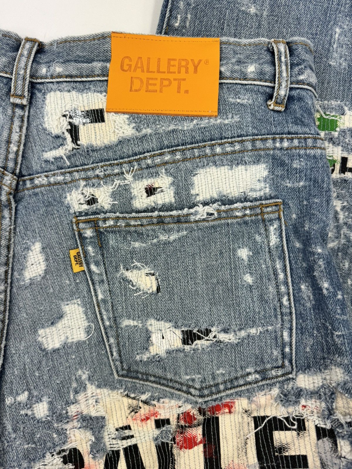 Gallery Dept. EXTRA 5001 LOGO PRINT DISTRESSED JEANS Size US 32 / EU 48 - 3 Thumbnail