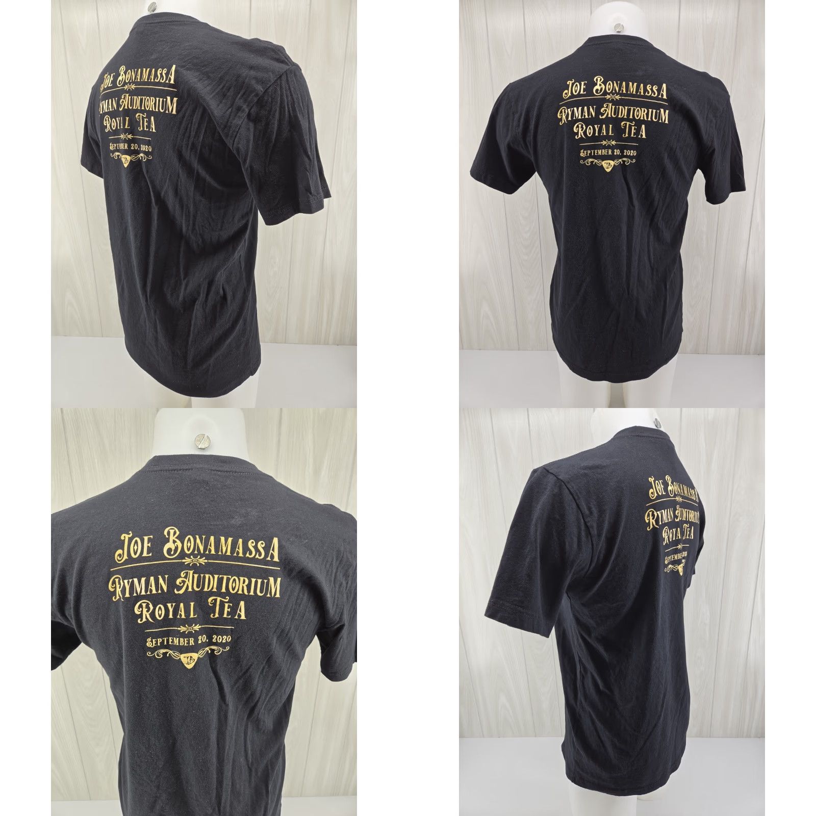 Vintage VINTAGE Joe Bonamassa Royal Tea, Ryman Auditorium 2020 Black T-Shirt MEDIUM Shirt Mens - Joe Bonamassa 2020 Concert Size US M / EU 48-50 / 2 - 8 Thumbnail