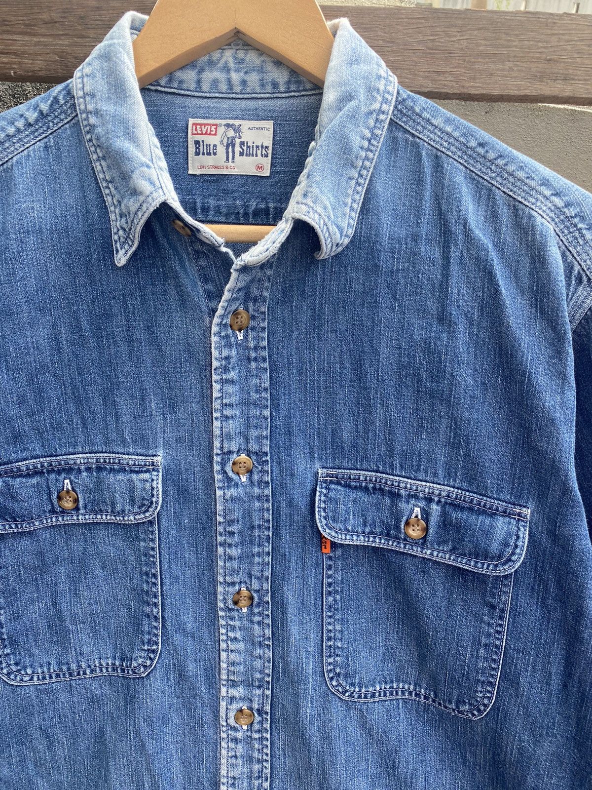 Levi's Vintage Levi's Orange Tab Denim Shirt - size 25” x 28.5” Size US M / EU 48-50 / 2 - 3 Thumbnail