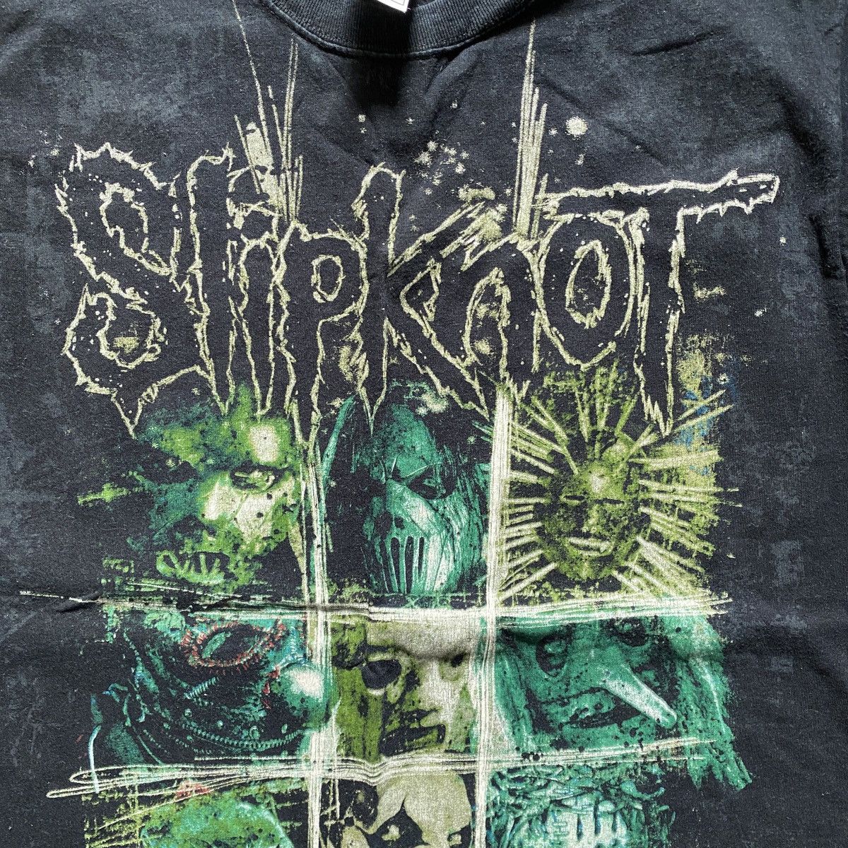 Band Tees × Vintage VINTAGE Y2K SLIPKNOT FADED ALL IVER PRINTED RARE T SHIRT 28 Size US M / EU 48-50 / 2 - 5 Thumbnail