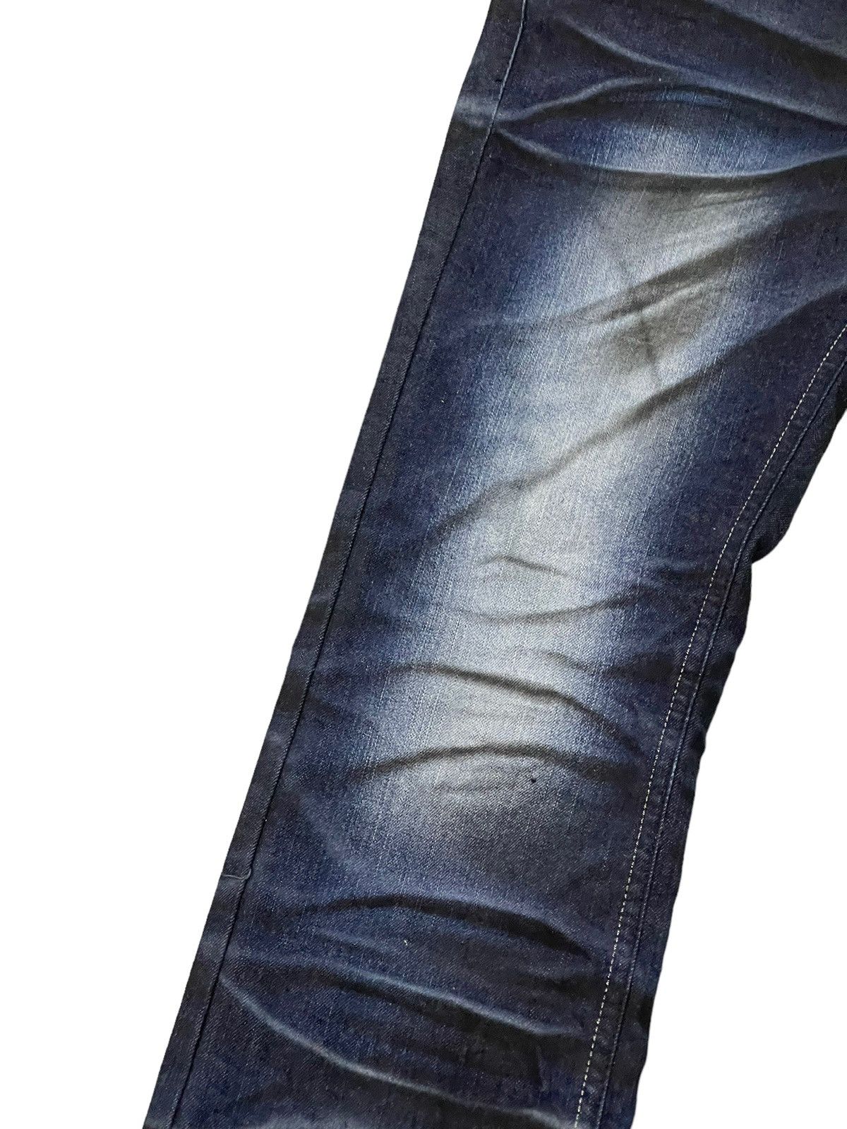 Japanese Brand Slim Jeans Lagust Faded Honeycomb Stretch 8🟦3 Size US 29 - 15 Thumbnail