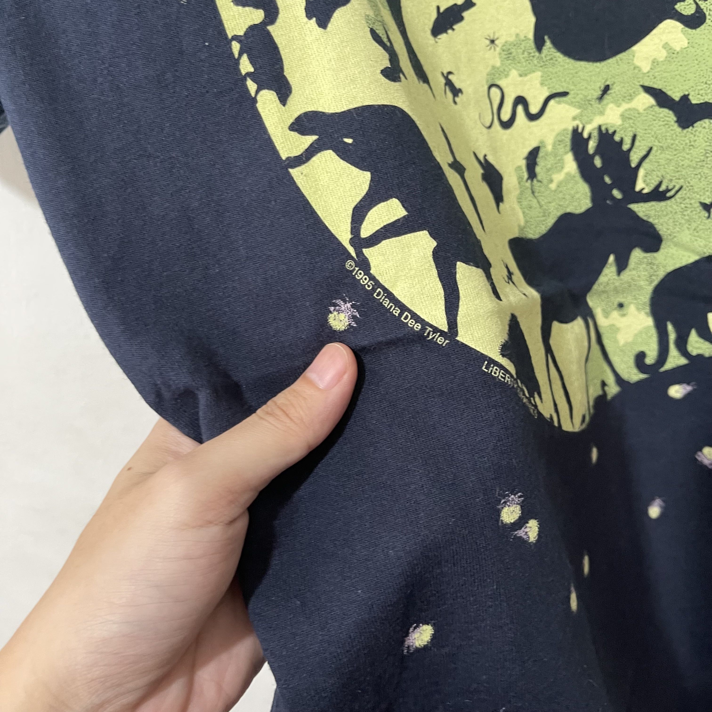 Vintage Vintage 1995 Diana Dee Tyler Wildlife Moon T-Shirt Size US S / EU 44-46 / 1 - 3 Thumbnail