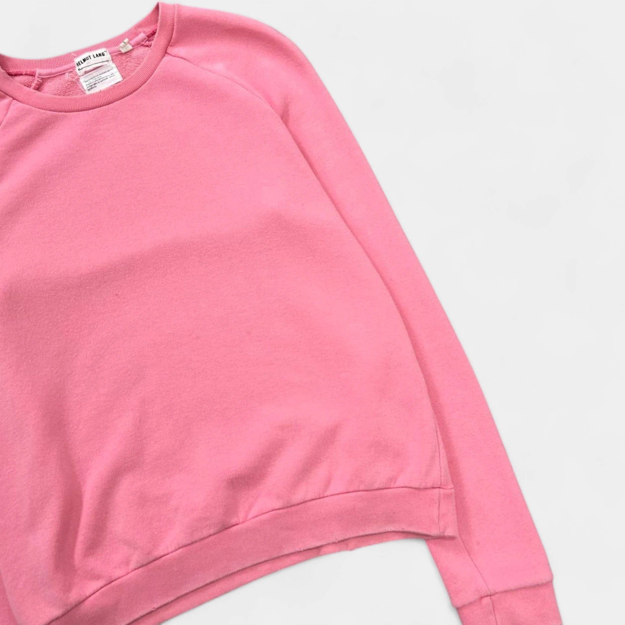 Helmut Lang Helmut Lang Raglan Bubblegum Pink Crewneck Sweater Size US S / EU 44-46 / 1 - 2 Thumbnail