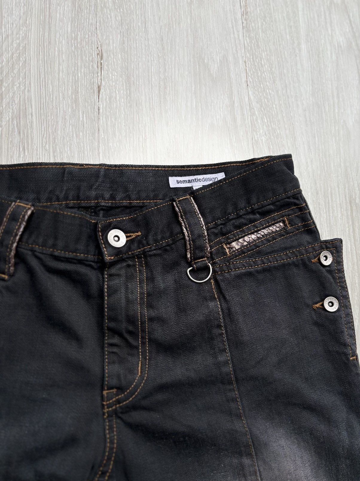 semanticdesign SEMANTIC DESIGN lace-up jeans Size US 29 - 2 Thumbnail