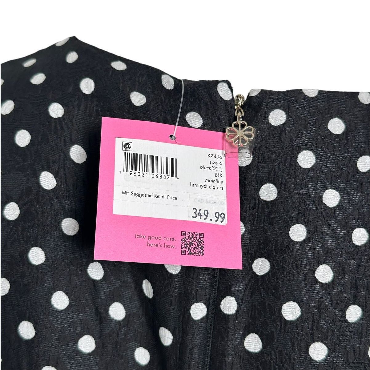Kate Spade Kate Spade Harmony Dot Cloqué mainline Dress 6 Black Size M / US 6-8 / IT 42-44 - 11 Thumbnail
