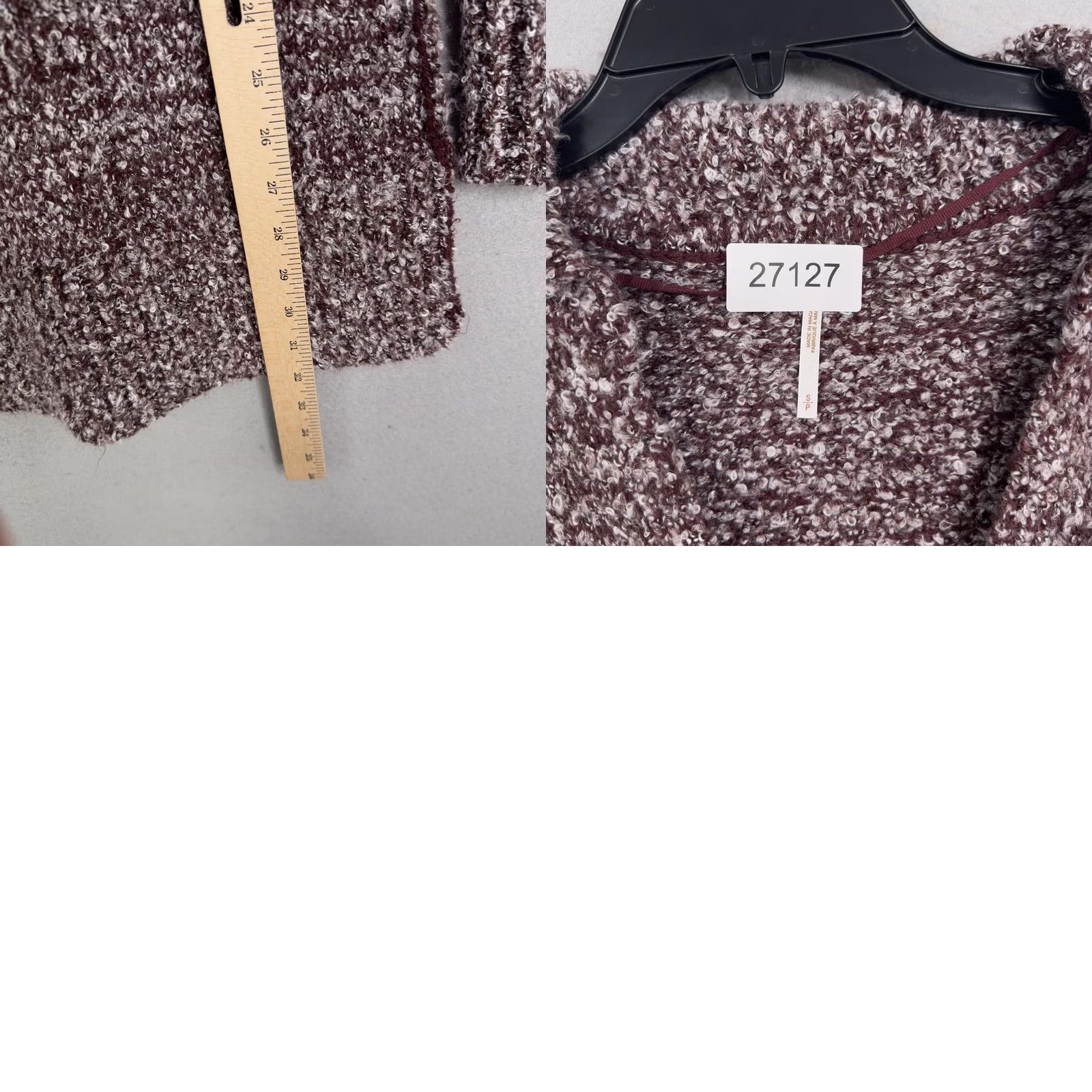 Free People Free People Sweater Womens S Brown Mini Dress Milena Red Cozy Eclectic Tunic Size S / US 4 / IT 40 - 8 Thumbnail