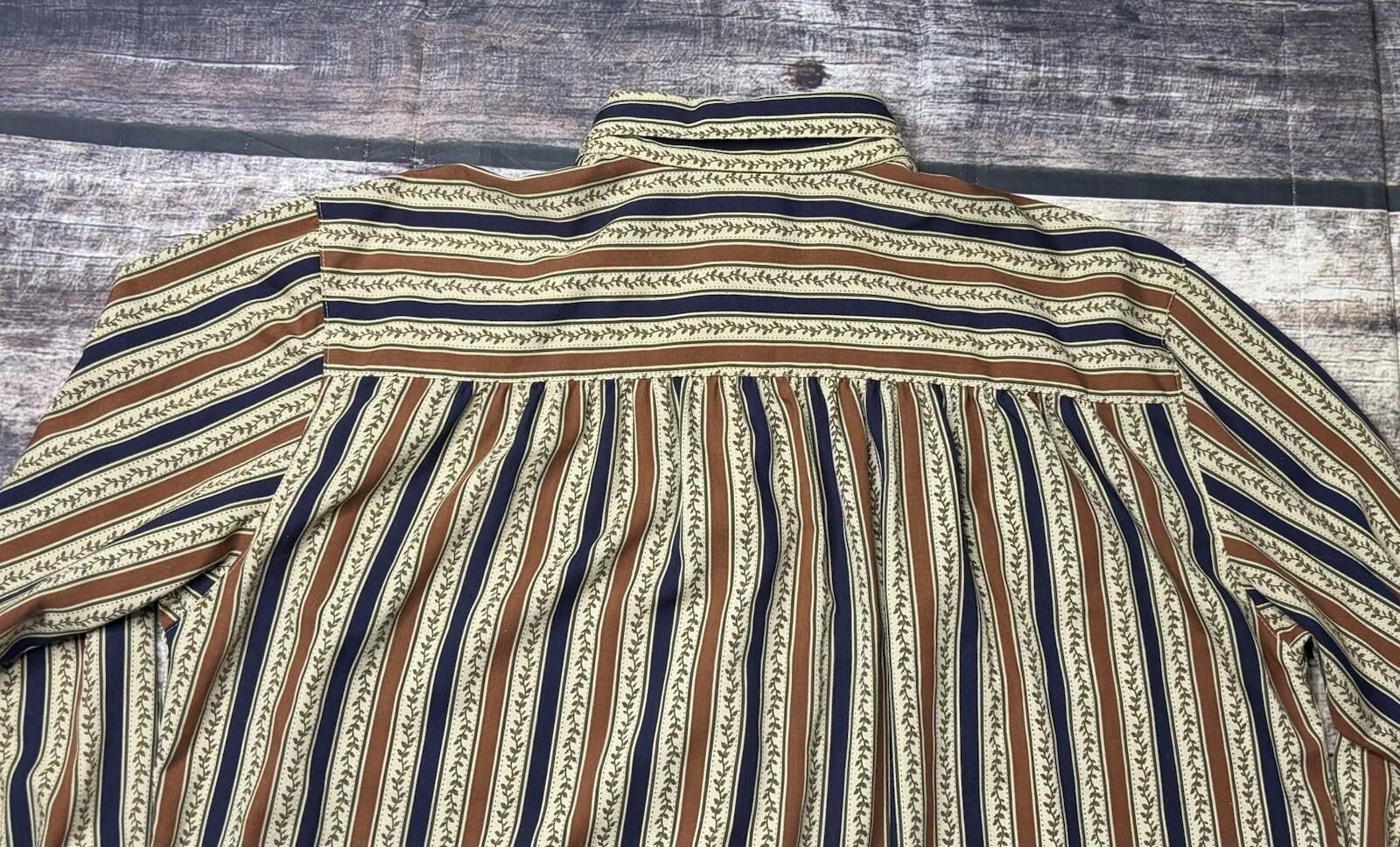 Jantzen VTG Jantzen Shirt Men's XL Striped USA Leaf Vines 80s USA Size US XL / EU 56 / 4 - 7 Thumbnail