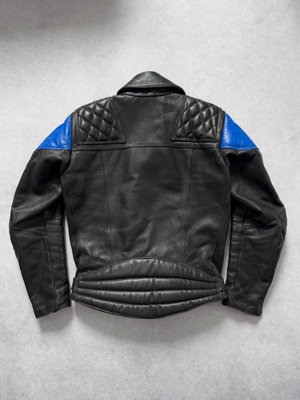 Honda Vintage TT Leathers Heavyweight Leather Jacket Honda 70s 80s Size US M / EU 48-50 / 2 - 2 Thumbnail