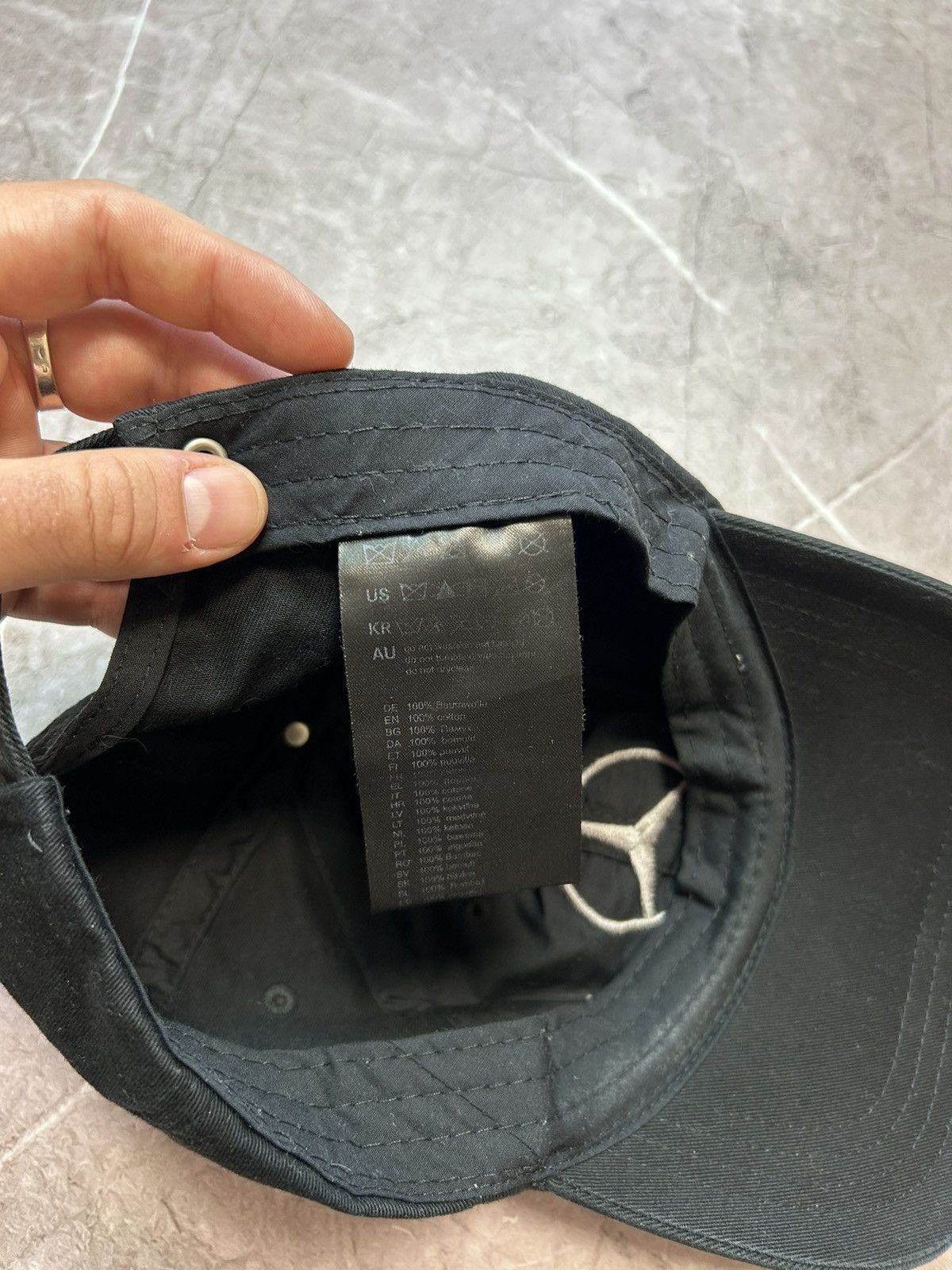 Mercedes-Benz × Vintage Vintage 90s Mercedes Benz Cap Hat Big Logo One Size Racing Size ONE SIZE - 5 Thumbnail