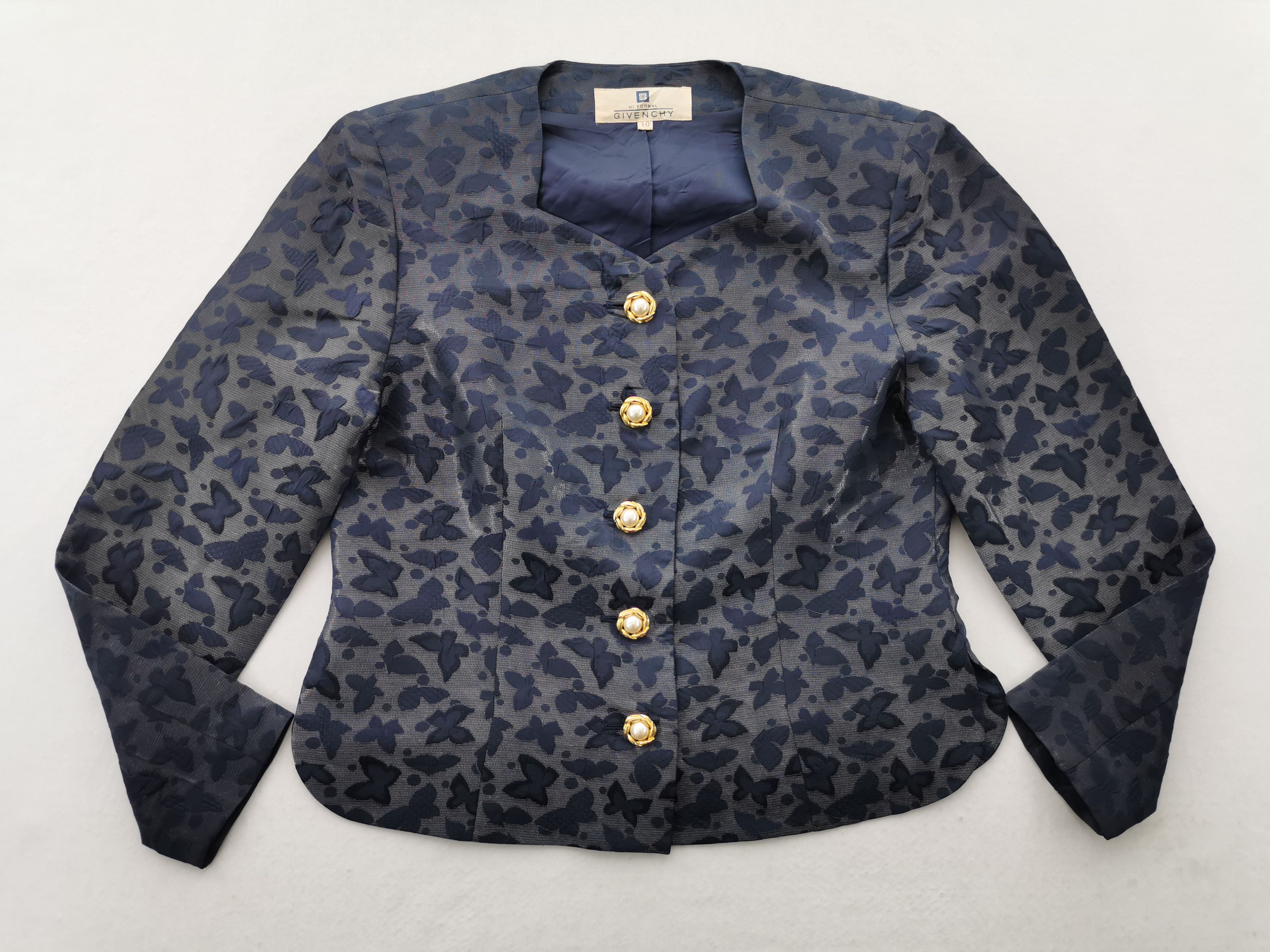 Givenchy Vintage 90s Size 10 Givenchy Floral Women Blouses Size S / US 4 / IT 40 - 3 Thumbnail