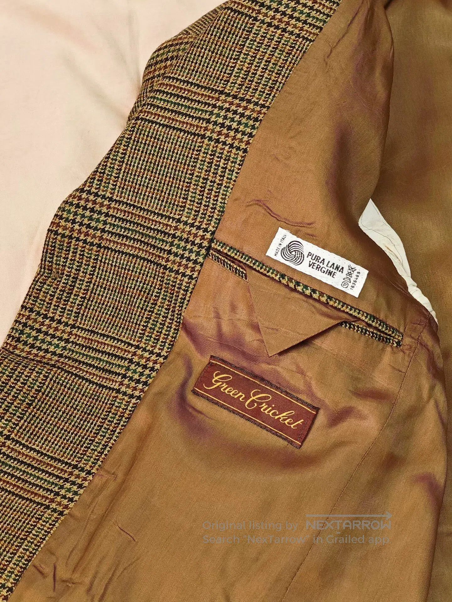 Japanese Brand Italian Wool Blend Check Blazer. Size US S / EU 44-46 / 1 - 6 Thumbnail
