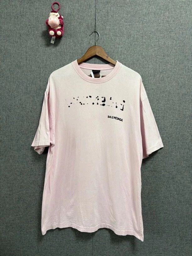 Balenciaga Balenciaga Blurred Shadow Print Tee - dmc Size US L / EU 52-54 / 3 - 1 Thumbnail