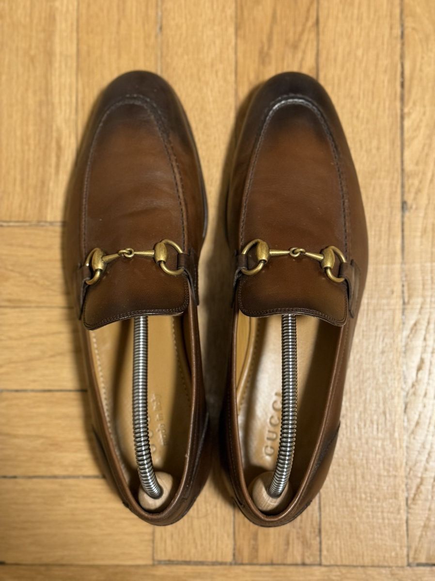 Gucci Gucci Men’s Dark Brown Jordaan Loafers Size US 8.5 / EU 41-42 - 3 Thumbnail
