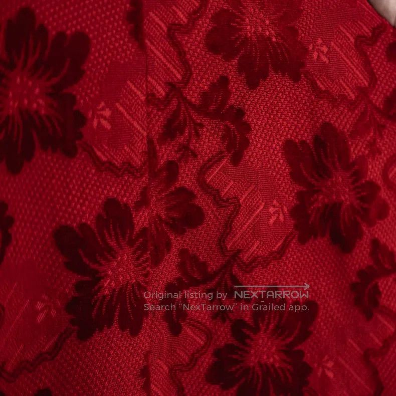 Comme des Garcons Comme Des Garcons size S Red velvet flower transformation Size 23" - 7 Thumbnail