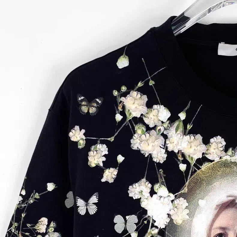 Givenchy Givenchy Black Madonna Starry Print Cotton Crew Neck Short Size US XS / EU 42 / 0 - 3 Thumbnail