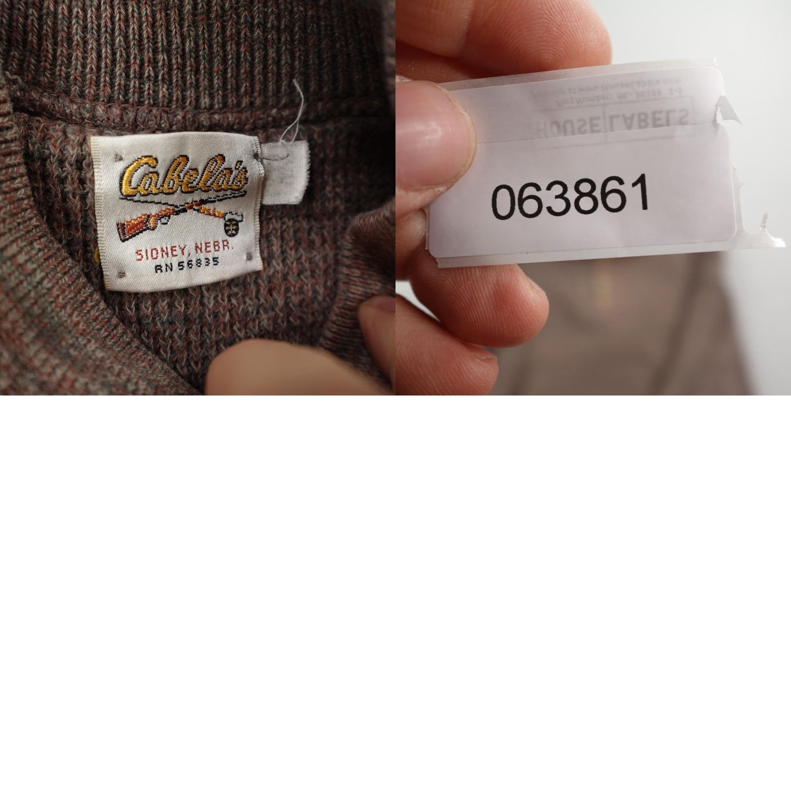 Vintage VINTAGE Cabela's Sweater Mens XL Brown Henley Ragg Pullover Knit Outdoors 90s Size US M / EU 48-50 / 2 - 8 Thumbnail