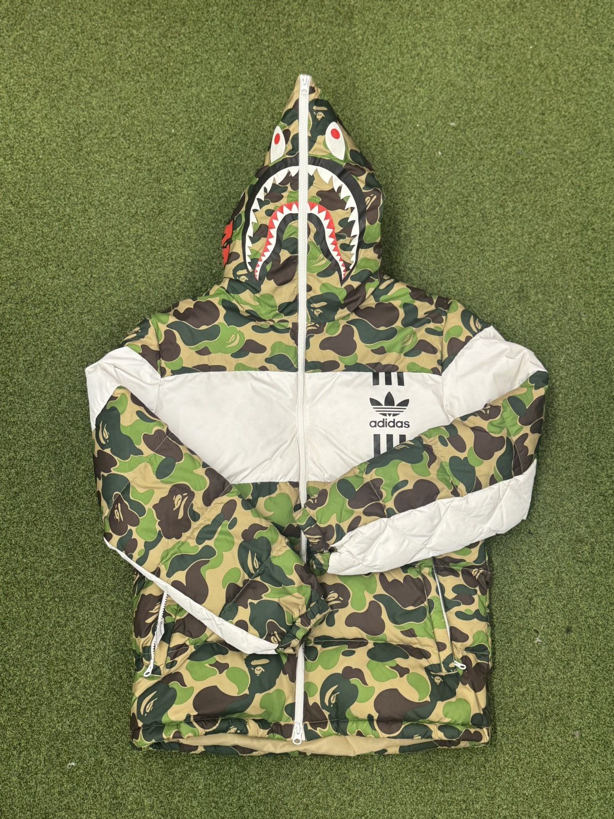 Bape X Adidas Puffer Jacket Grailed