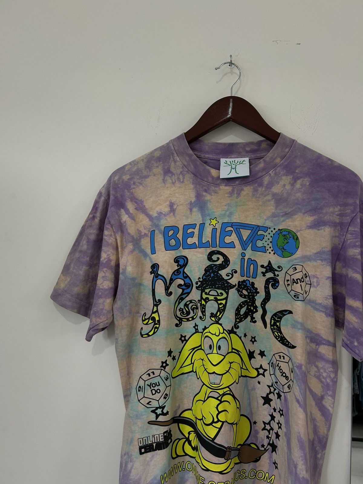 Online Ceramics Online Ceramics Believe In Magic Graffic Tie Dye Tee Size US S / EU 44-46 / 1 - 3 Thumbnail