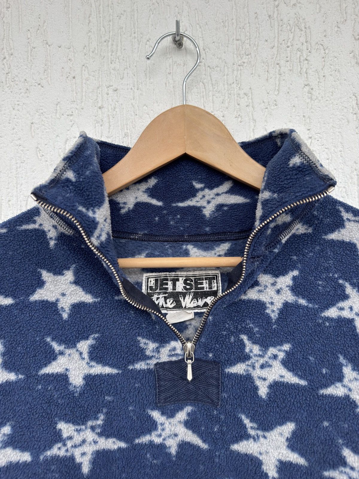 JET SET Vintage Jet Set Ski Fleece Jacket American Flag Polo Style Size US XL / EU 56 / 4 - 7 Thumbnail